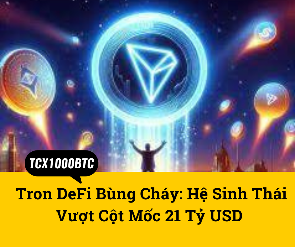 Tron DeFi Bùng Cháy: Hệ Sinh Thái Vượt Cột Mốc 21 Tỷ USD 