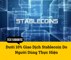 Dưới 10% Giao Dịch Stablecoin Do Người Dùng Thực Hiện