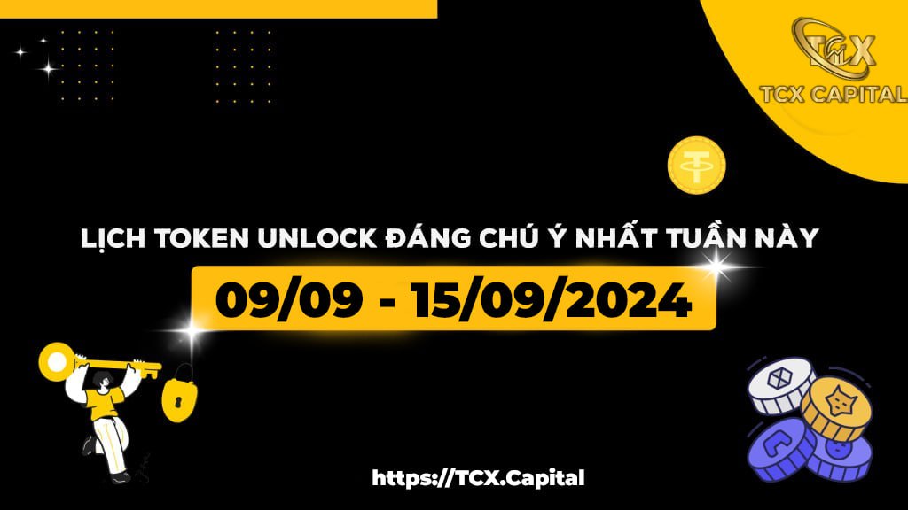 Lịch Token Unlock Đáng Chú Ý Nhất Tuần Này (09/09 - 15/09)