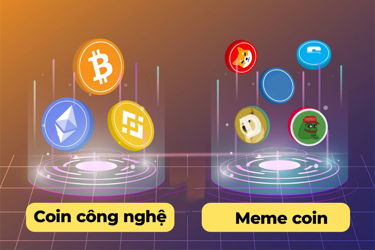 Bài toán đầu tư memecoin hay coin công nghệ trong chu kỳ hiện tại