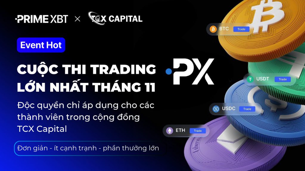 TCX Capital Mở Cuộc Thi Trading Với Tổng Giá Trị Giải Thưởng 250,000 Triệu Đồng Tháng 11