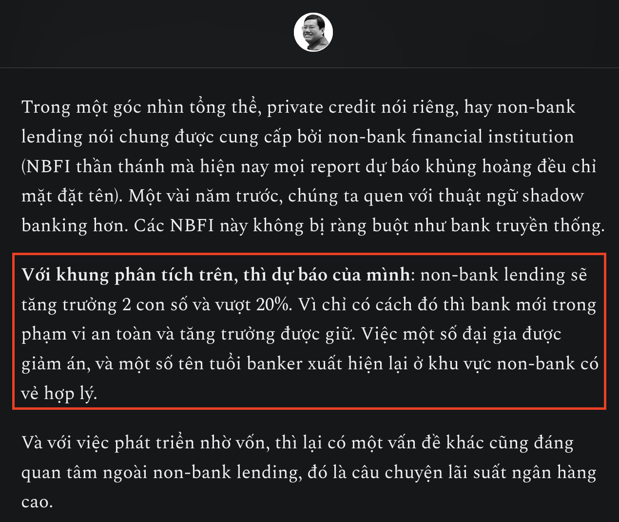 Dự báo của TS. Hồ Quốc Tuấn - giảng viên tại Đại học Bristol. Nguồn: Substack.